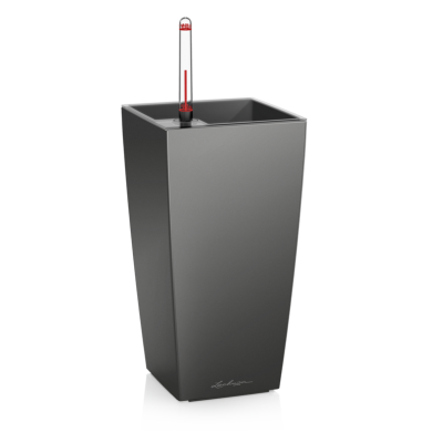 Donica Lechuza Mini Cubi | Maxi Cubi antracyt metallic