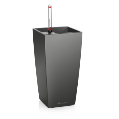 Donica Lechuza Mini Cubi | Maxi Cubi antracyt metallic