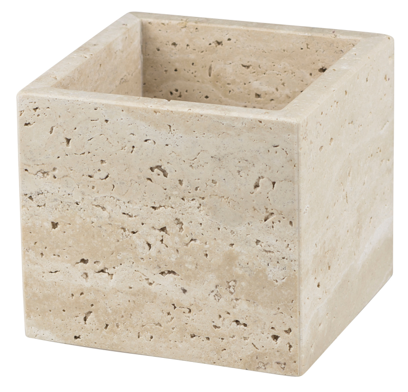 Pojemnik łazienkowy Mette Ditmer Denmark Travertine Cube