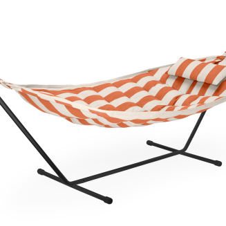 Fatboy Headdemock Superb Hammock with Stripe Orange Creme Pillow | PROMOTION: FREE COVER! - 2