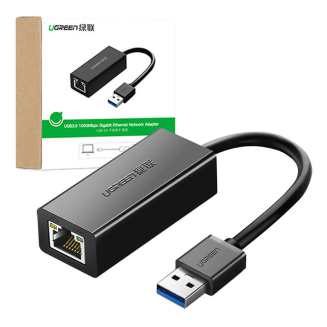 Adapter sieciowy Ugreen CR111 USB 3.0 do RJ45, Gigabit Ethernet (czarny) - 2
