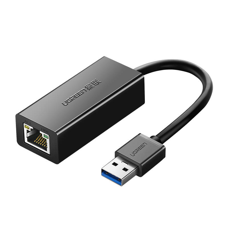  UGREEN CR111 USB-A-RJ45 Gigabit Adapter (Black)