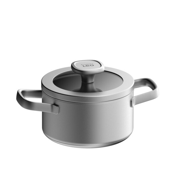 Garnek stalowy z pokrywą BergHOFF Graphite 1.7 l