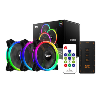 DARKFLASH DR12 Pro 120mm 3in1 ARGB Fan Kit (Black) - 6