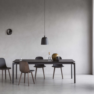 Eva Solo Yuuga smoke oak & black leather stool 65 cm - 4