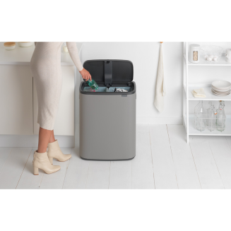 Kosz Brabantia Bo Touch Bin 2x30l mineralny szary - 9