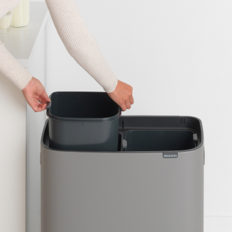 Kosz Brabantia Bo Touch Bin 2x30l mineralny szary - 6