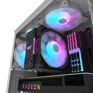 Obudowa komputerowa Darkflash DK352 Mesh (biała) - 11