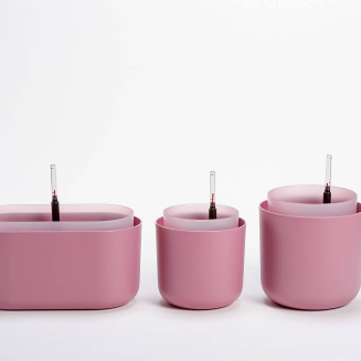 PLASTIA TOLITA Donica samonawadniająca okrągła 16 cm różowy - 4