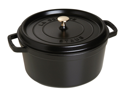  Staub round cast iron pot - Black, 1.7 ltr