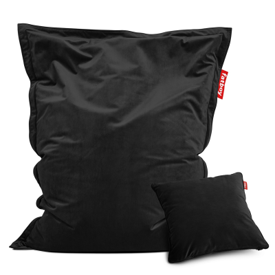 Pufa Fatboy Original Slim Velvet Black + Poduszka