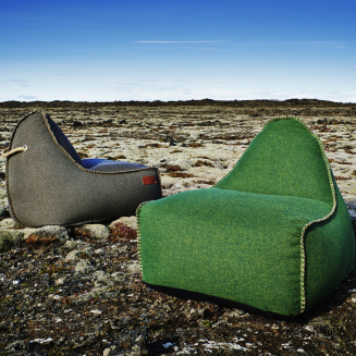 Pufa SACKit Cobana Pouf green - 4