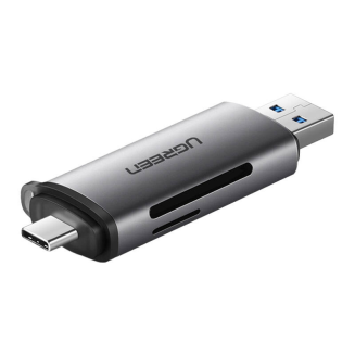  UGREEN CM185 SD/microSD USB-A/USB-C Card Reader (Gray) - 2
