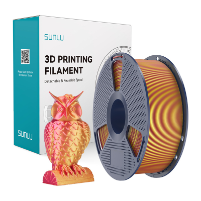  Filament SUNLU PLA+ Silk Dual Color 1.75mm 1kg (red-gold)