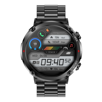 Smartwatch Gravity GT21-1+ Czarny Pasek Silikonowy - 4