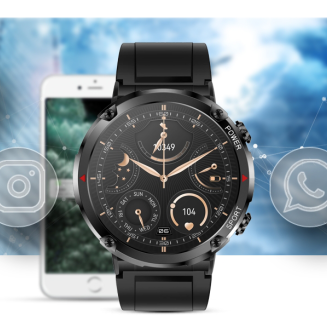 Smartwatch Gravity GT21-1+ Czarny Pasek Silikonowy - 12