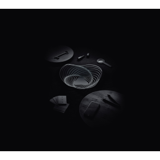 Patera na owoce Alessi Trinity czarna 26 cm - 5