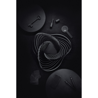 Alessi Trinity fruit platter, black, 26 cm - 4