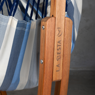 Fotel hamakowy La Siesta Udine Outdoor Sea Salt ze stojakiem - 9