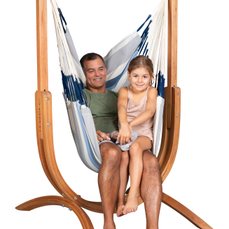 Fotel hamakowy ze stojakiem La Siesta Udine Outdoor Sea Salt Comfort - 3