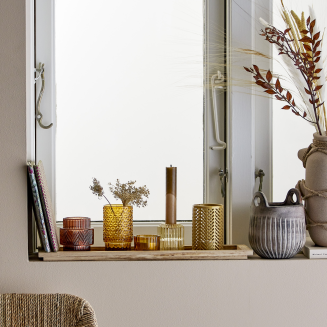 Zestaw 5 świeczników z tacą Bloomingville Sanga Brown - 6