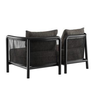 Sofa ogrodowa SACKit Kirra Lounge Sofa 2 Seater Noir - 3