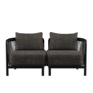 Sofa ogrodowa SACKit Kirra Lounge Sofa 2 Seater Noir - 2