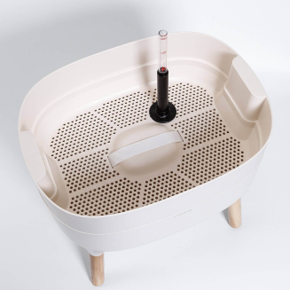 Kwietnik Urbalive kremowy 48x50x38 cm - 4