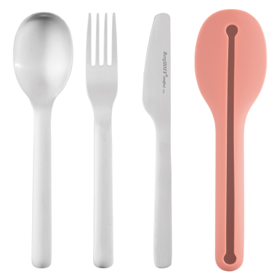 Zestaw sztućców podróżnych BergHOFF różowy