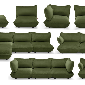 Fotel narożny Fatboy Sumo Corner Seat Velvet Deep Green - 5
