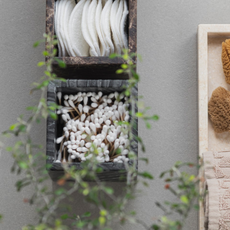 Pojemnik łazienkowy Mette Ditmer Denmark Marble Cube Black - 2