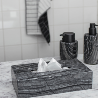 Pojemnik łazienkowy Mette Ditmer Denmark Marble Cube Black | BESTSELLER | SZYBKA WYSYŁKA 24H - 6