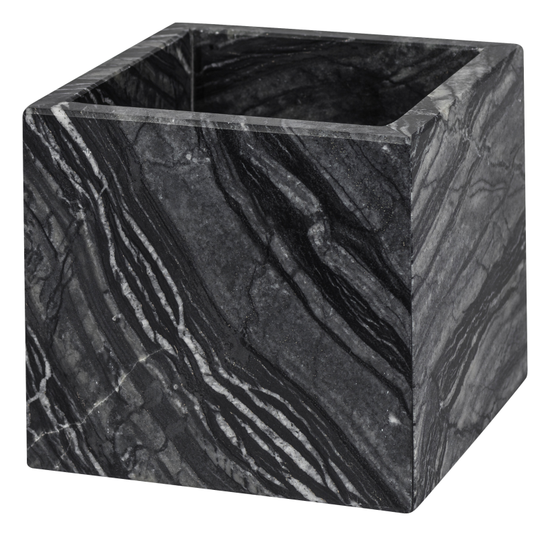 Pojemnik łazienkowy Mette Ditmer Denmark Marble Cube Black