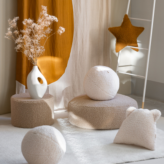 Wigiwama Ball Pillow Cream White - 5