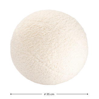 Wigiwama Ball Pillow Cream White - 4