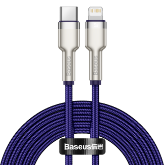 Kabel USB-C do Lightning Baseus Cafule, 20W, 2m (fioletowy) - 2