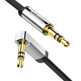 Kabel UGREEN AV119 5m jack 3,5mm-jack 3,5mm kątowy (czarny) - 2