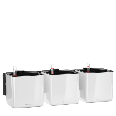 Donica ścienna Lechuza Home Kit Glossy biały połysk