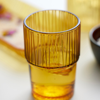 Zestaw 4 szklanek do wody Bitz Kusintha Amber 380 ml - 7