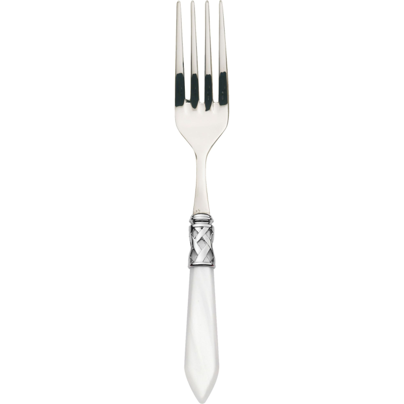 Widelec do serwowania Casa Bugatti Aladdin White/Steel
