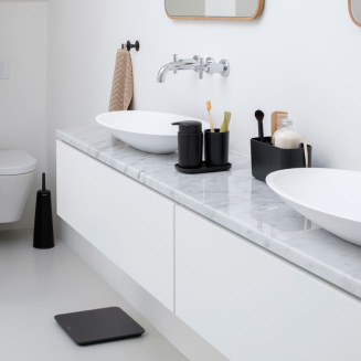 Zestaw 3 akcesoriów łazienkowych Brabantia ReNew Dark Grey - 11
