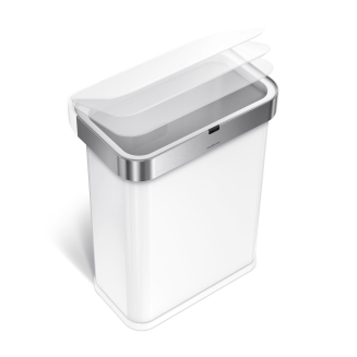Kosz Simplehuman Sensor z czujnikiem ruchu i głosu 58 l biały - 4