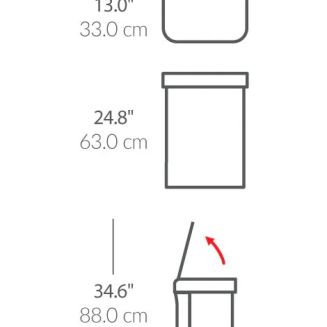 Kosz Simplehuman Sensor z czujnikiem ruchu i głosu 58 l biały - 5