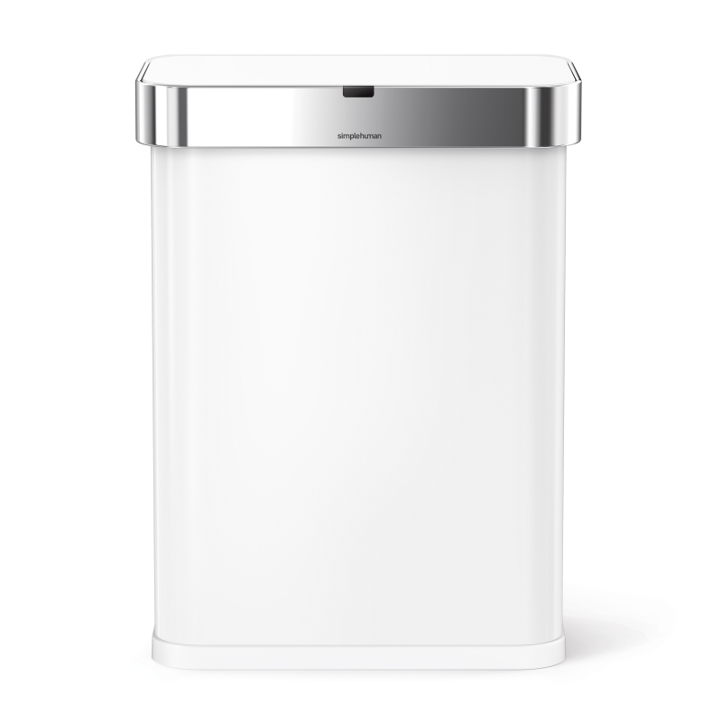Kosz Simplehuman Sensor z czujnikiem ruchu i głosu 58 l biały