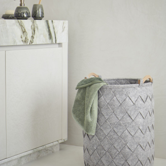 Kosz na pranie Aquanova Amy Silver Grey - 4