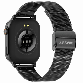 Smartwatch Gravity GT15-2 Pomarańczowy Pasek Silikonowy + Czarna Bransoleta - 7