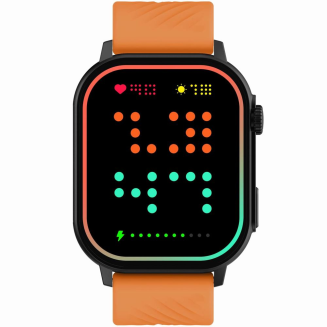 Smartwatch Gravity GT15-2 Pomarańczowy Pasek Silikonowy + Czarna Bransoleta - 5