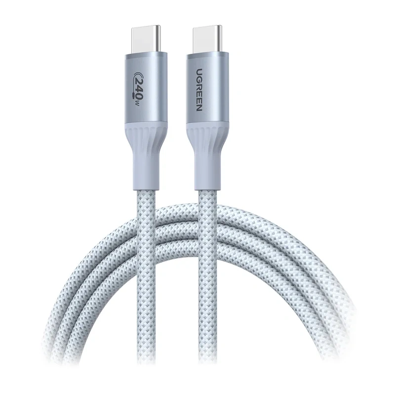  UGREEN L534 USB-C–USB-C Cable 2m 240W (Silver-White)