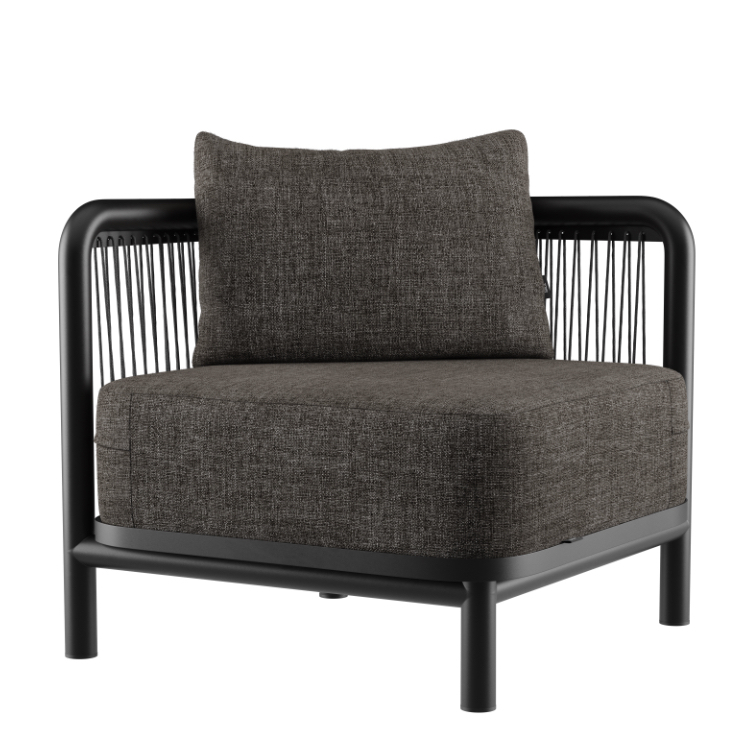 Narożnik ogrodowy SACKit Kirra Lounge Sofa Corner Noir