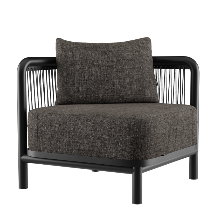 Narożnik ogrodowy SACKit Kirra Lounge Sofa Corner Noir